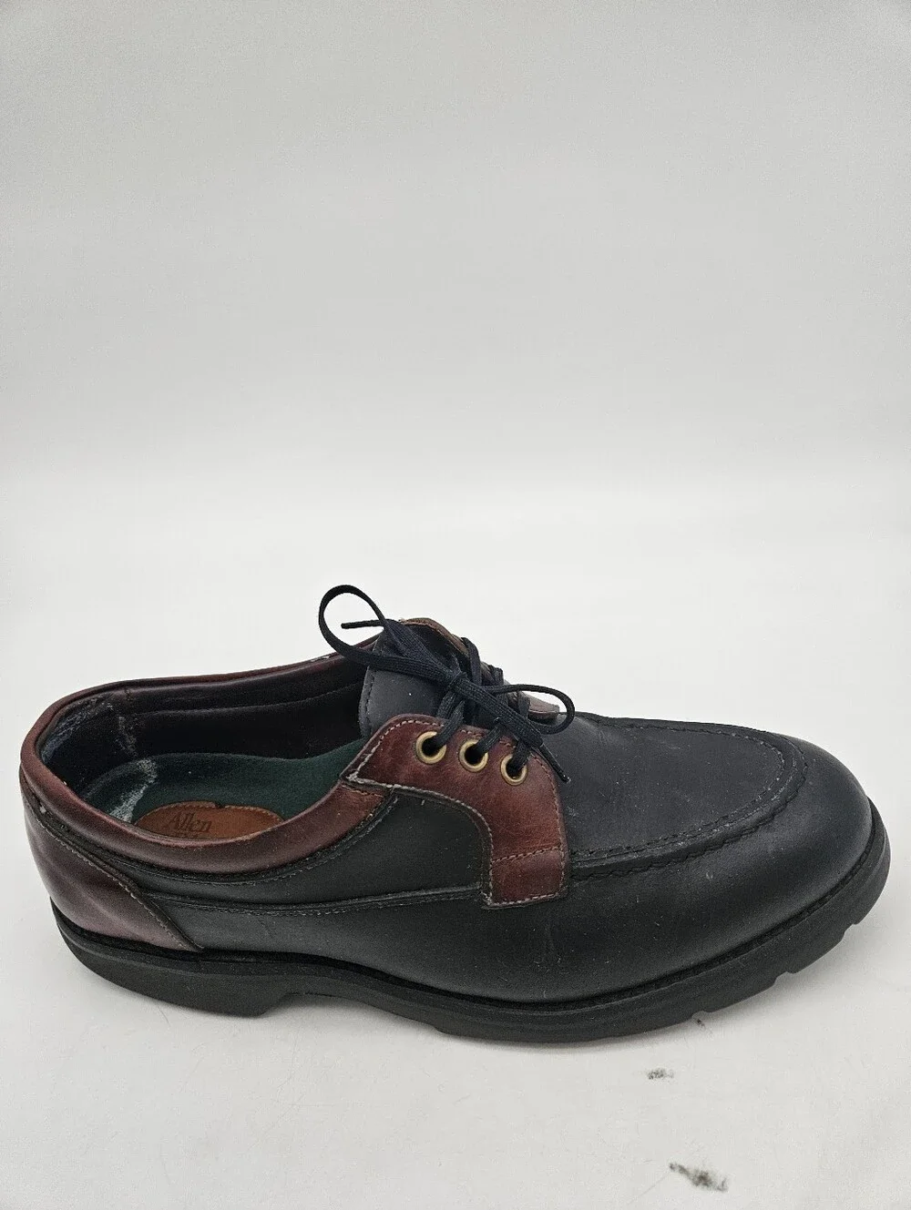 VTG Allen Edmonds Lifestyles Boat Shoes Brown  Leather  Men 10.5 B Made in USA